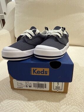 Keds Kids Navy and White Canvas Sneakers